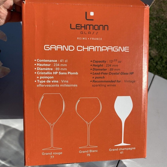 Perrier Jouet Verre Belle Epoque Hand Painted Animone Grand Champagne 6pc Set - Picture 8 of 11